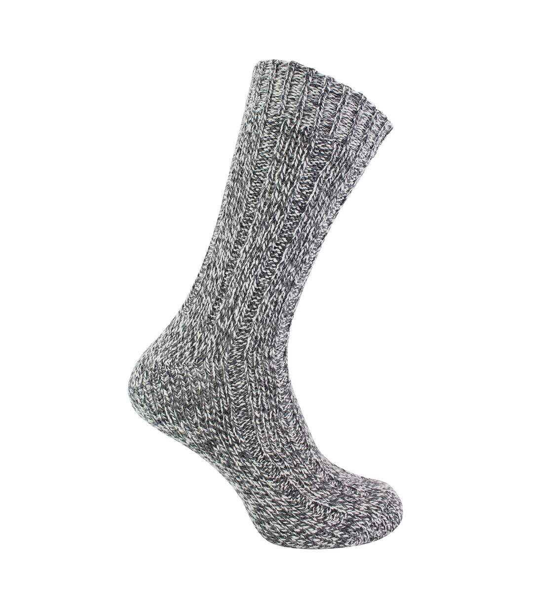 3 Pack Mens Warm Ribbed Knitted Wool Work Boot Socks-4