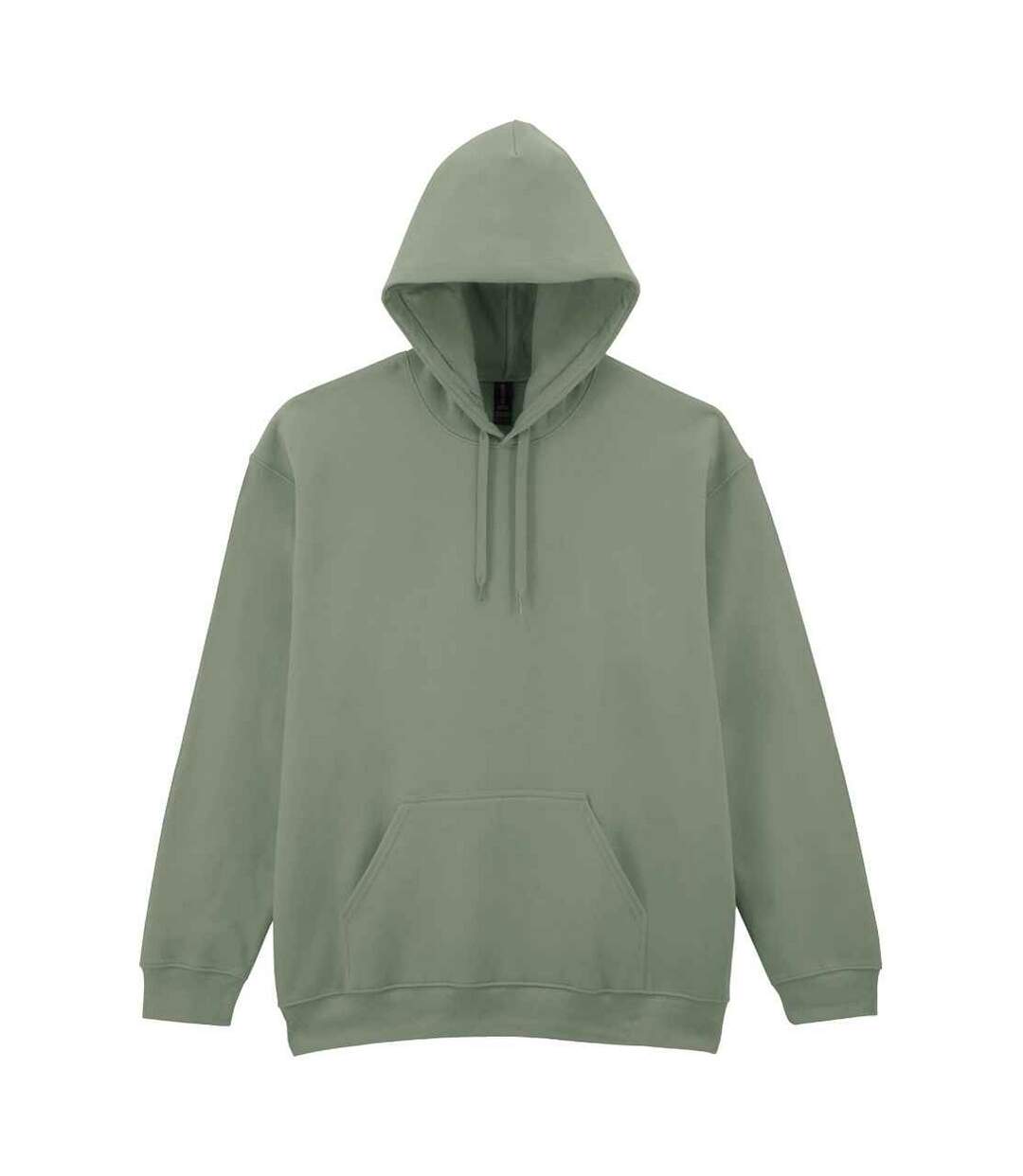 Sweat À Capuche Homme Vert De Gris Gildan-2