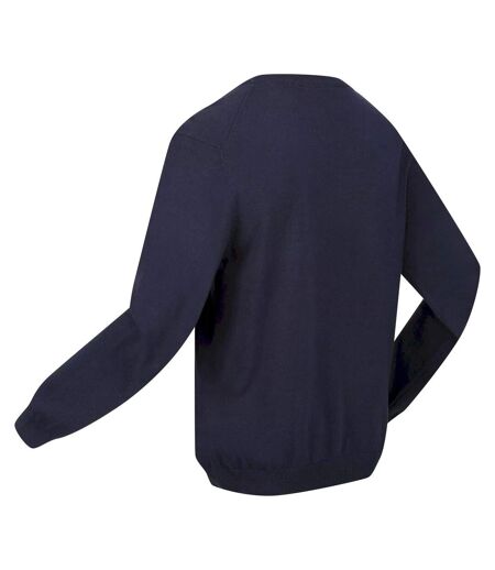 Regatta Mens Kaelen Jersey Knitted Sweater (Navy) - UTRG8393