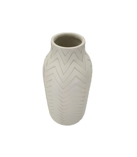 Vase Design en Céramique Winter 60cm Crème