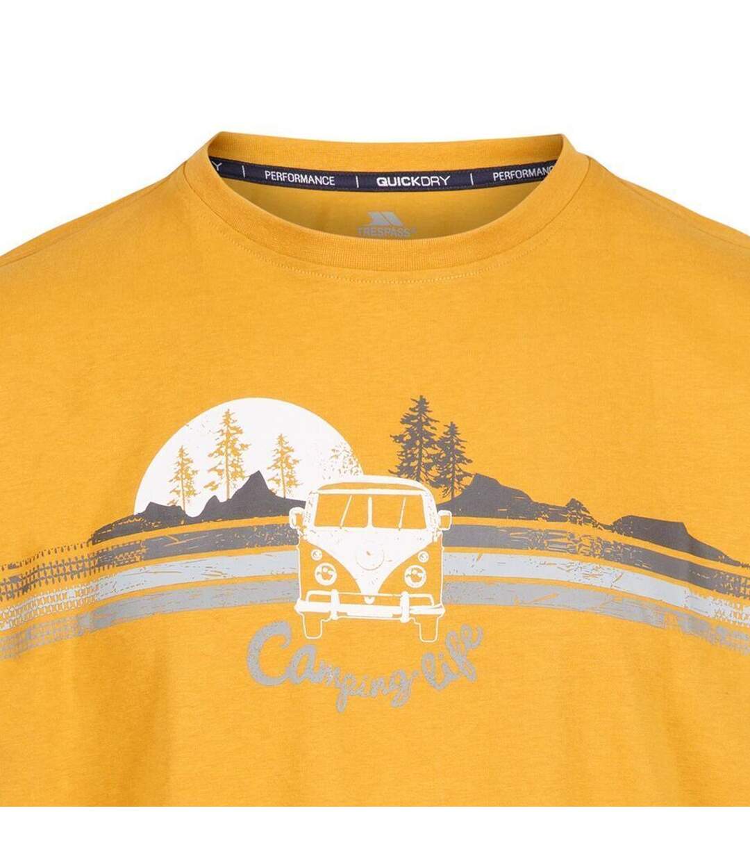 T-shirt cromer homme jaune vif Trespass-3