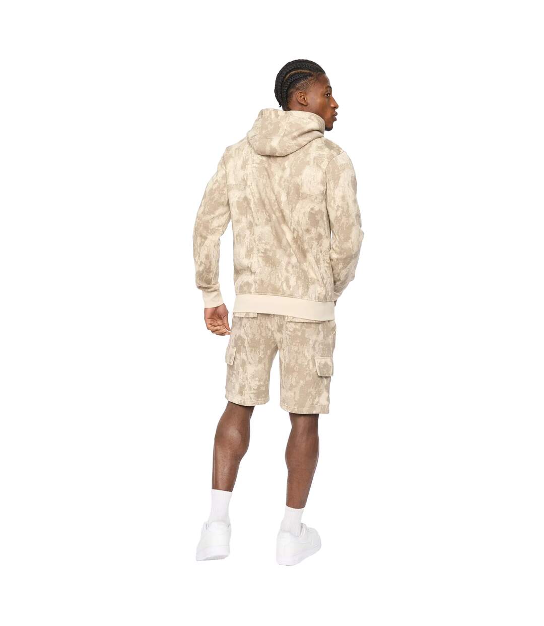 Mens Bardon Hoodie Olive Crosshatch-3