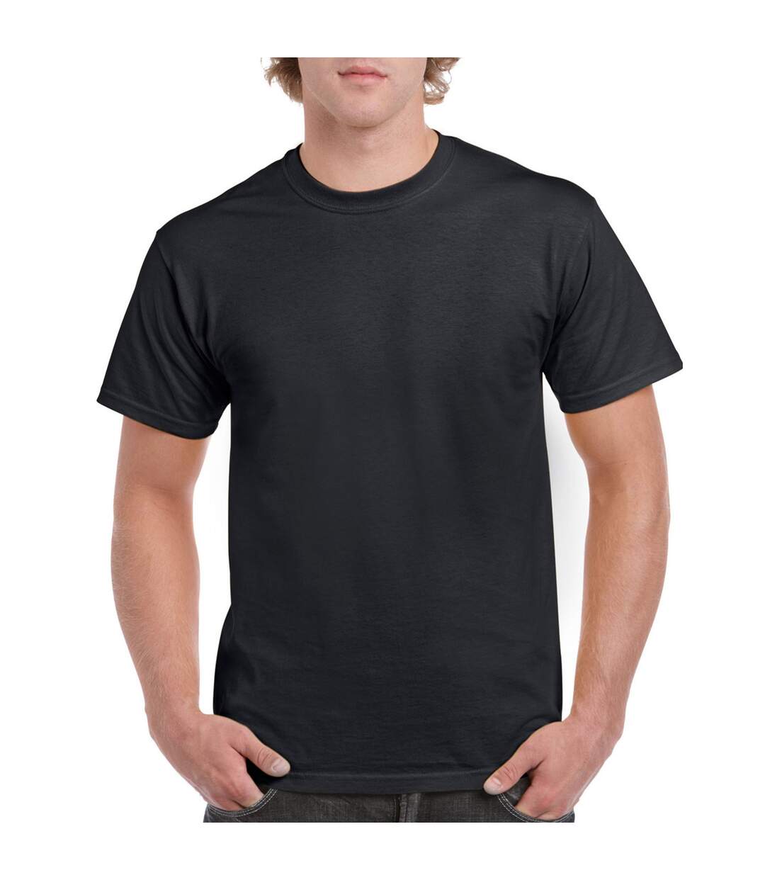 T-shirt Adulte Noir Gildan-1