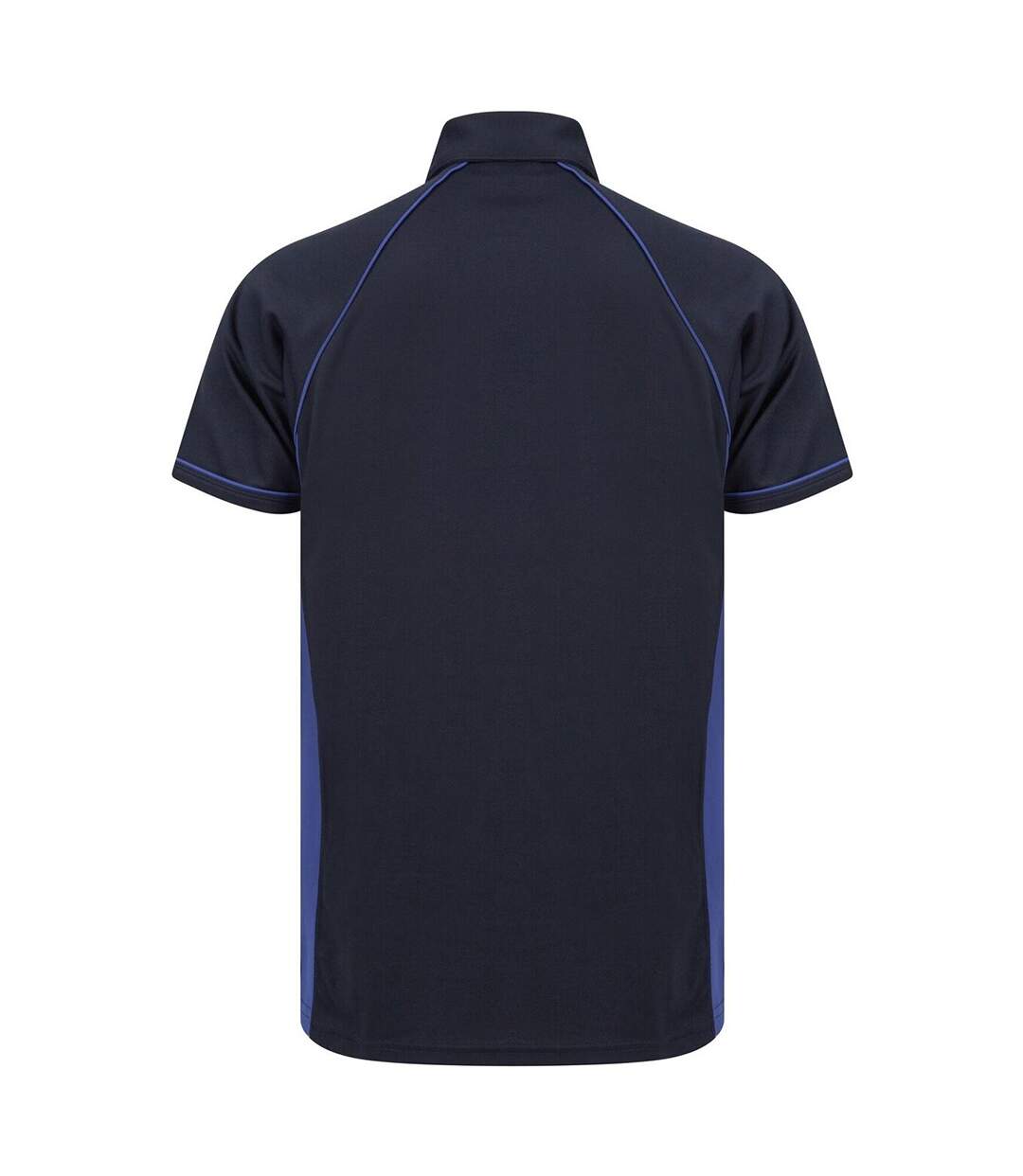 Finden and Hales Mens Performance Piped Polo Shirt (Navy/Royal Blue)