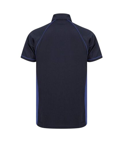 Finden and Hales Mens Performance Piped Polo Shirt (Navy/Royal Blue) - UTPC3762