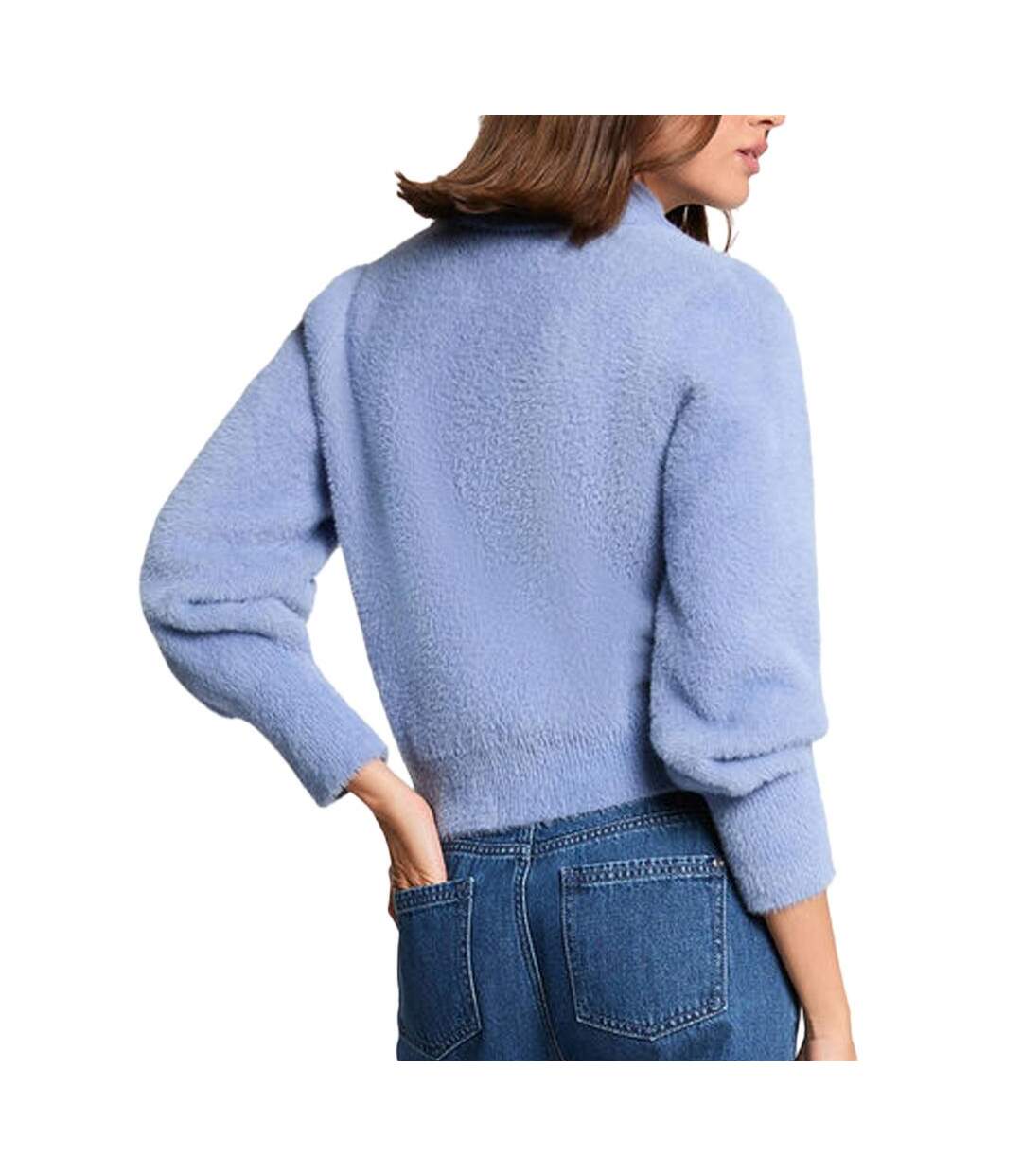 Gilet zippé bleu femme morgan domi-2