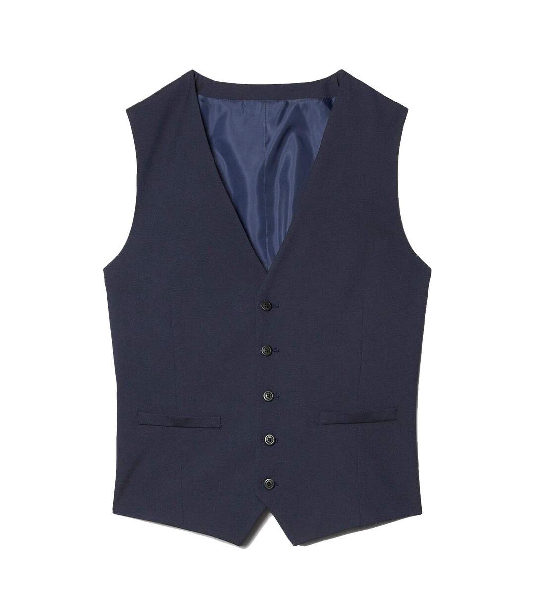 Burton Mens Essential Single-Breasted Slim Vest (Navy)