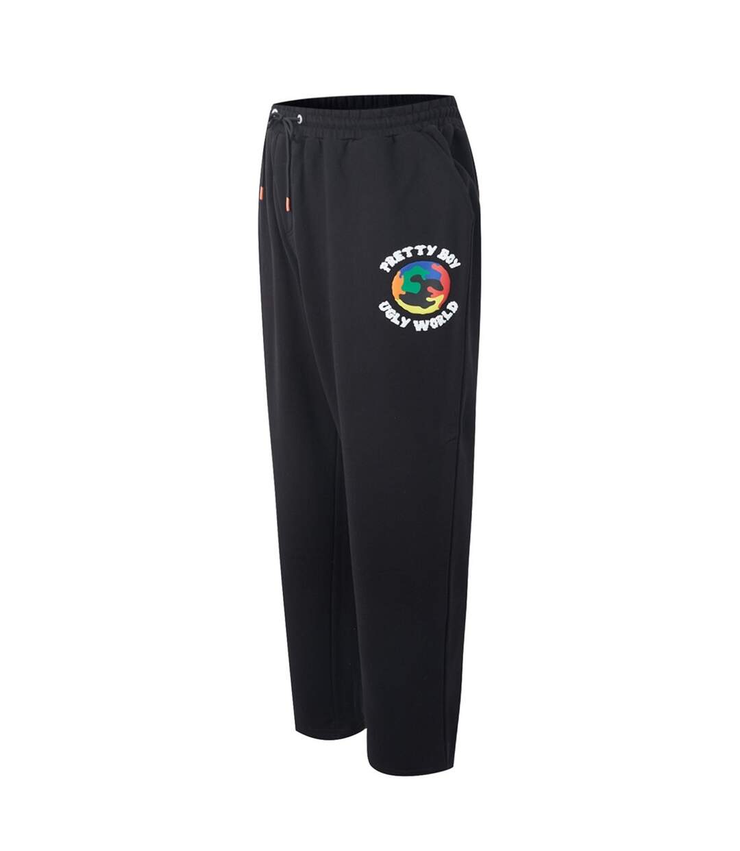 Mens Joggers Black Pretty Boy Ugly World-3