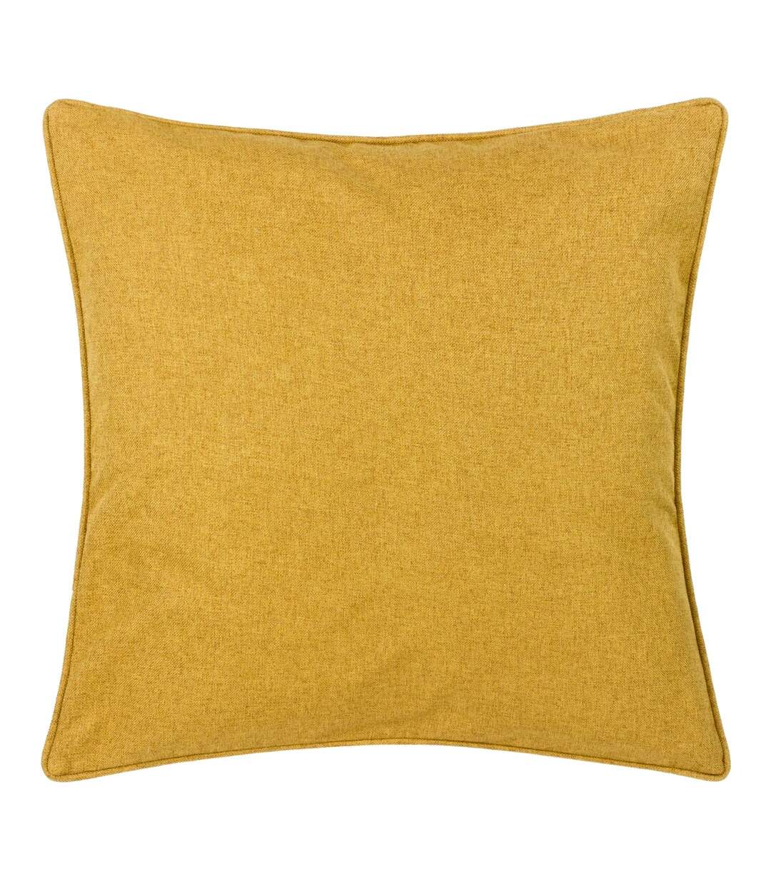 Dawn piping detail textured cushion cover 45cm x 45cm mustard Furn