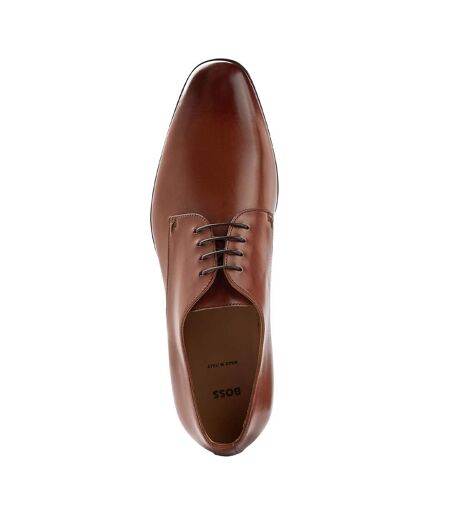 Mens Kensington Leather Oxford Shoes Medium Brown Boss