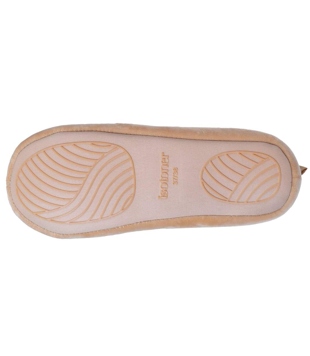 Isotoner Chaussons extra-light Bottillons femme microvelours - semelle à picots antidérapants-4