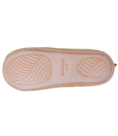 Isotoner Chaussons extra-light Bottillons femme microvelours - semelle à picots antidérapants
