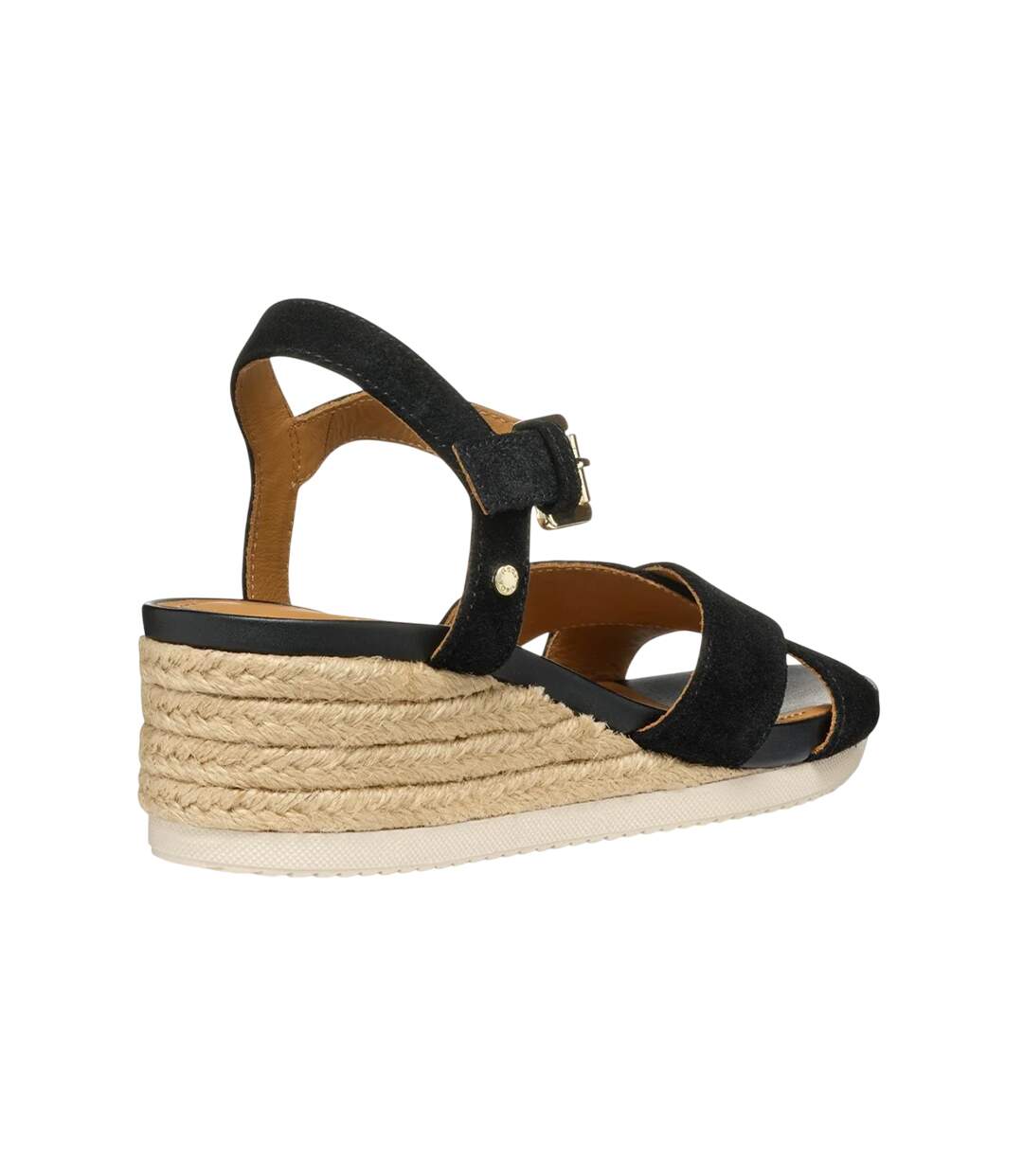 Sandales Motif/style Corde Décorative Ischia Femme Noir Geox-3