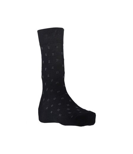 LANDSFORD Chaussettes Homme Fil d'Ecosse PETITSTRAITS Noir