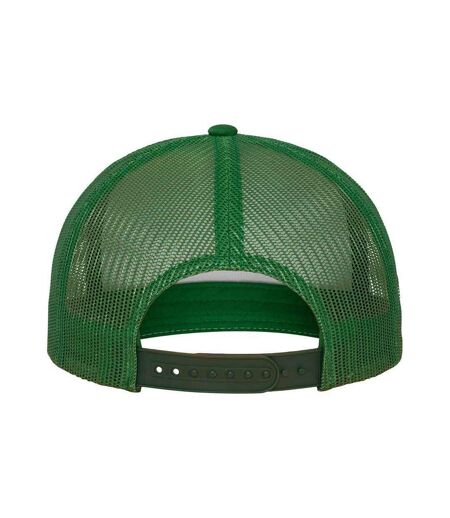 Unisex adult contrast trucker cap kelly green Flexfit