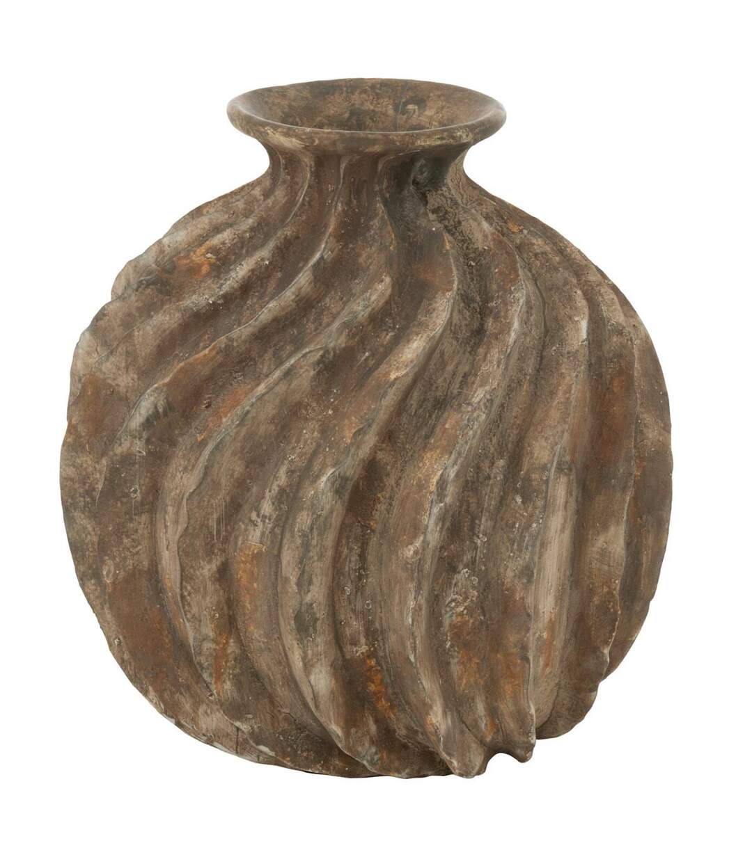 Vase Ballon en Résine Antique 34cm Multicolore-1