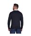 Mens classic knitted cashmere blend v neck jumper black Raging Bull