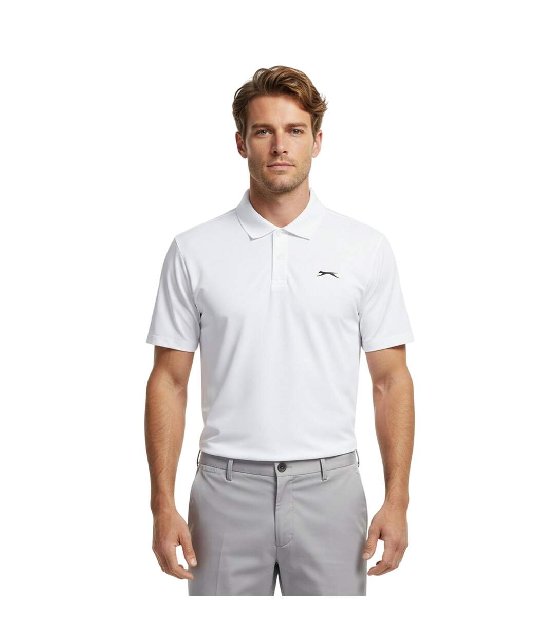 Polo Aero Homme Crème Slazenger-4
