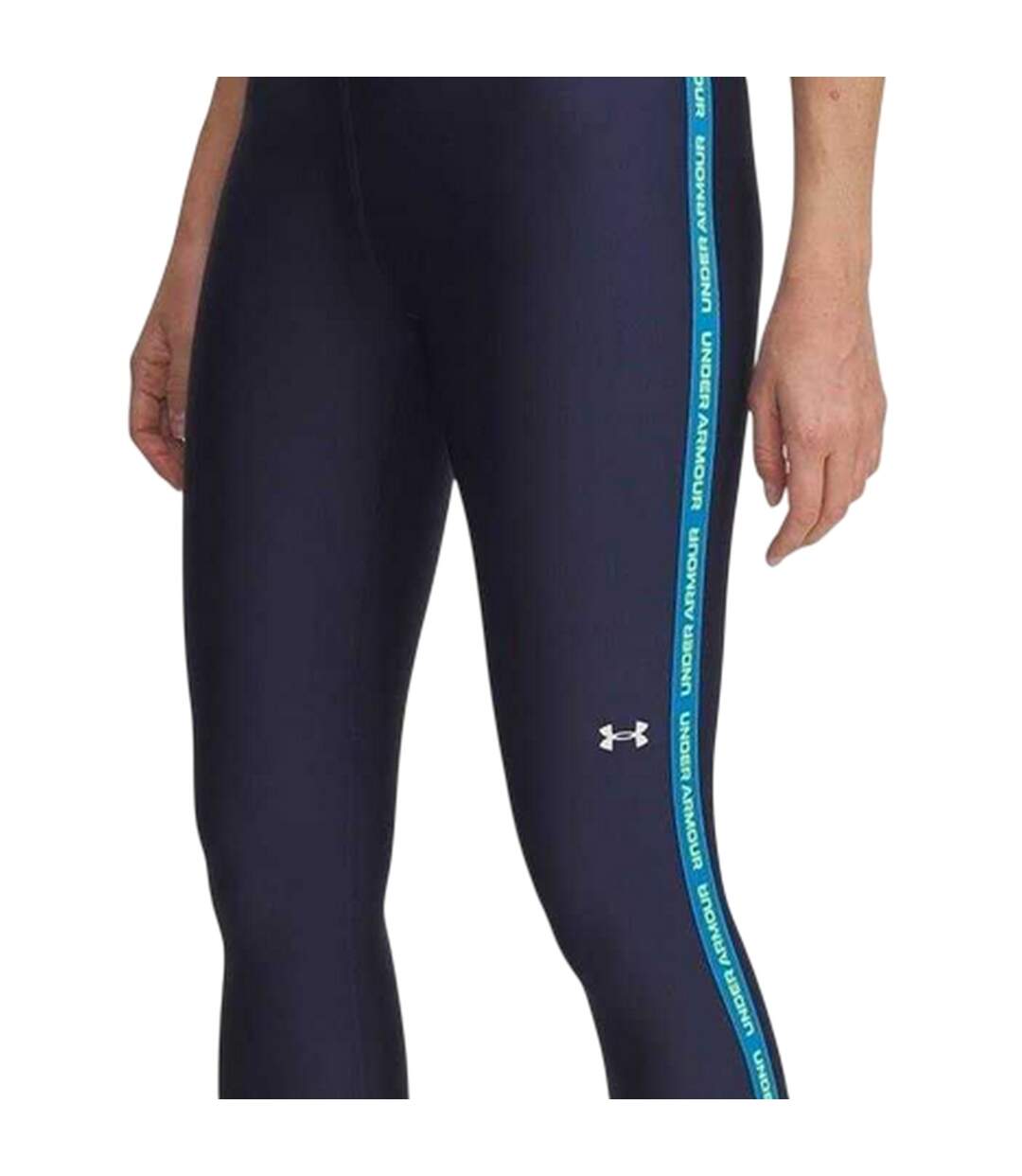 Legging Motif/style Uni Tech Femme Bleu Marine Délavé Under Armour-3