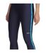 Legging Motif/style Uni Tech Femme Bleu Marine Délavé Under Armour-3