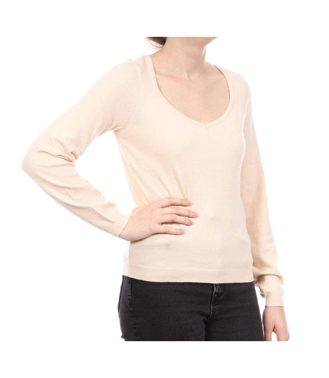 Pull Beige Femme Vero Moda Karma - XL