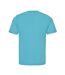 Just Cool Mens Performance Plain T-Shirt (Turquoise Blue)