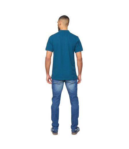 Mens morwell polo shirt teal Bewley & Ritch