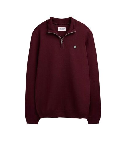 Pull 1/4 zip bordeaux homme teddy smith marty 2 - l