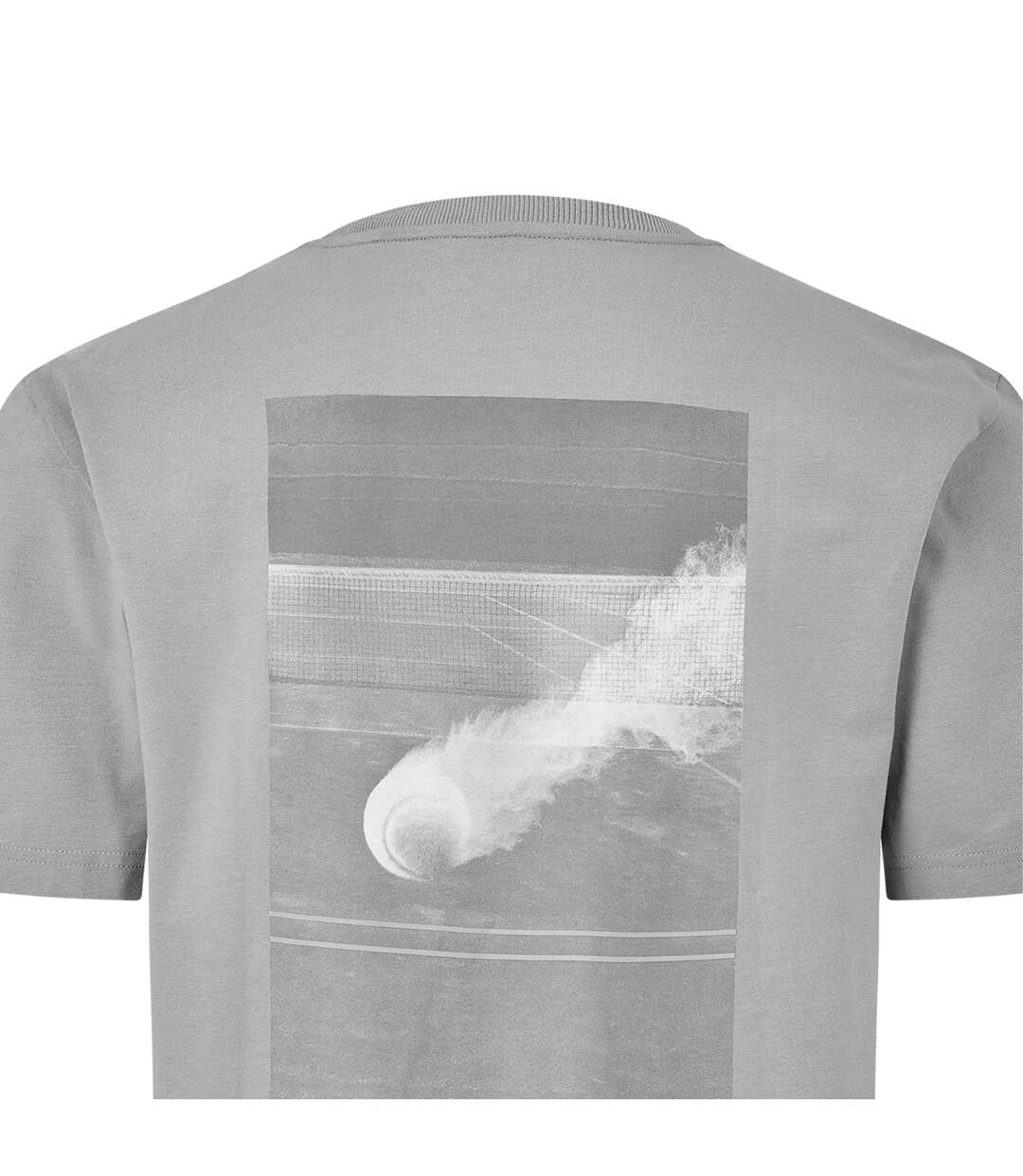 Polo Manches Courtes Motif/style Imprimé Au Dos Join Homme Gris Boss-3