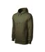 Mens Cape Hoodie Military Green Malfini-4