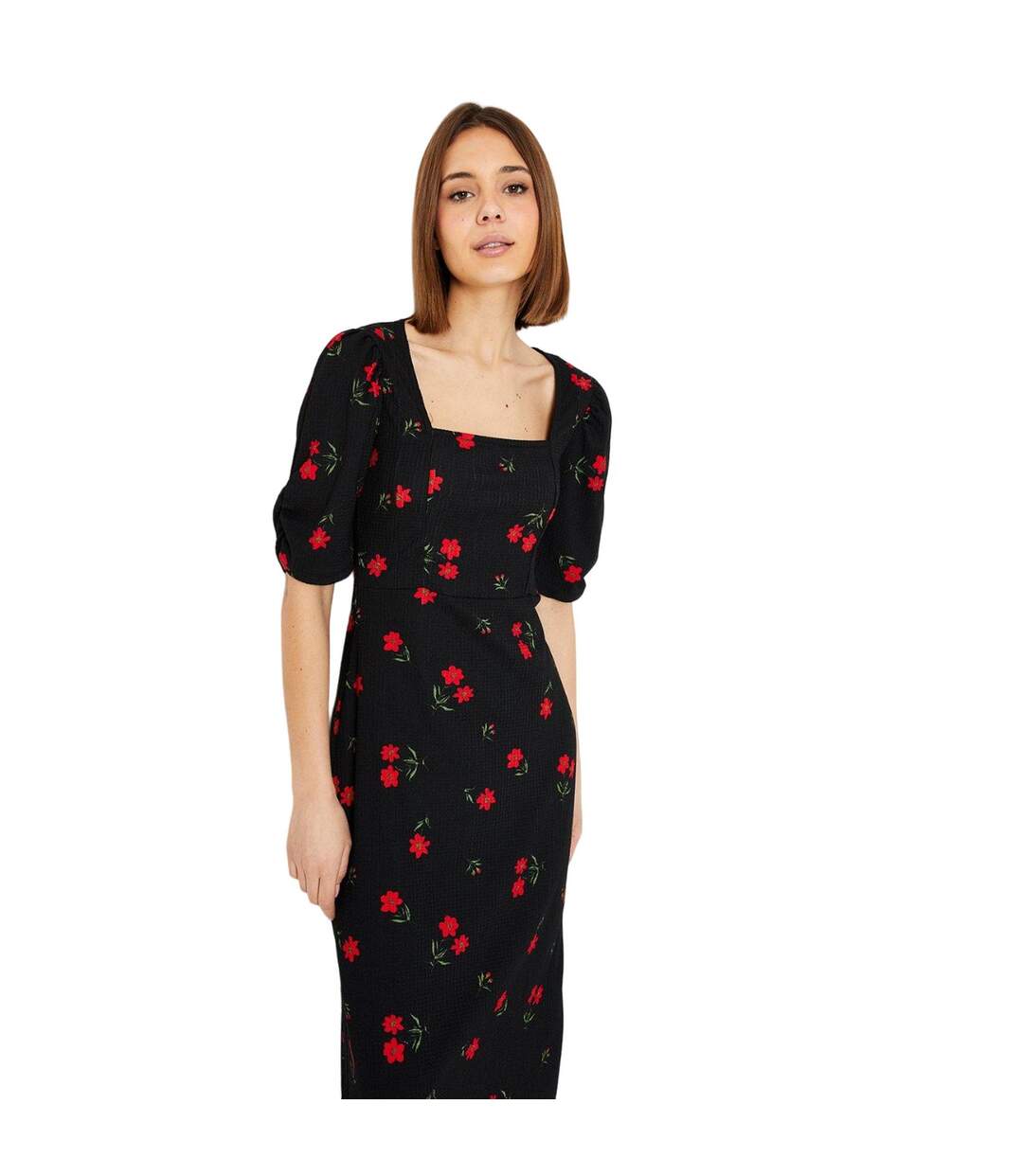 Robe mi-longue femme noir Dorothy Perkins-4