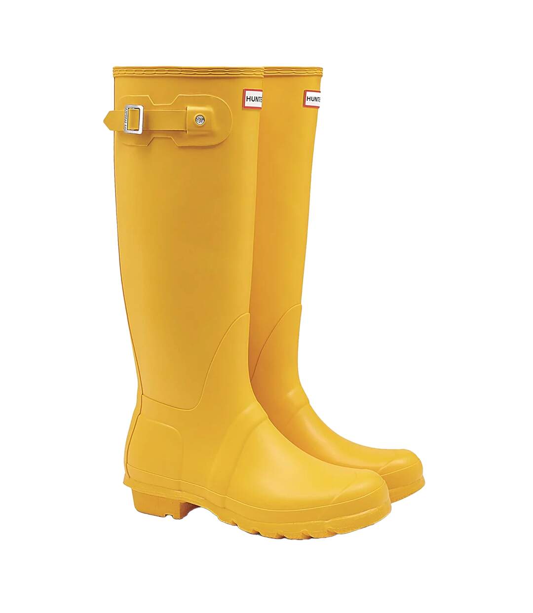 Bottes de pluie original femme jaune Hunter-1