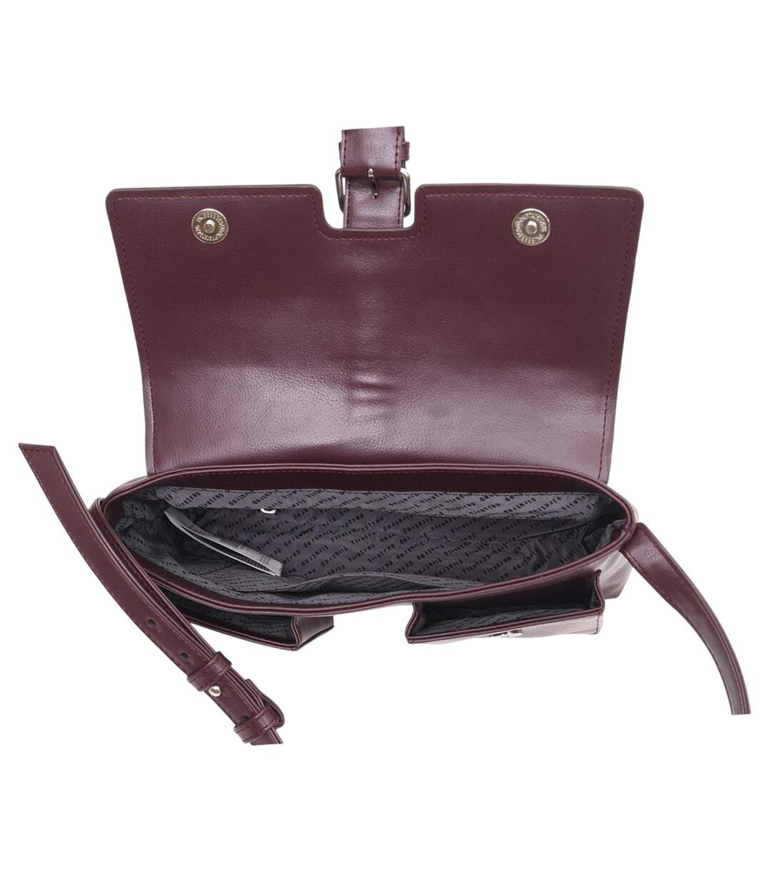 Buckle Shoulder Bag One Size Bordeaux Firetrap-3