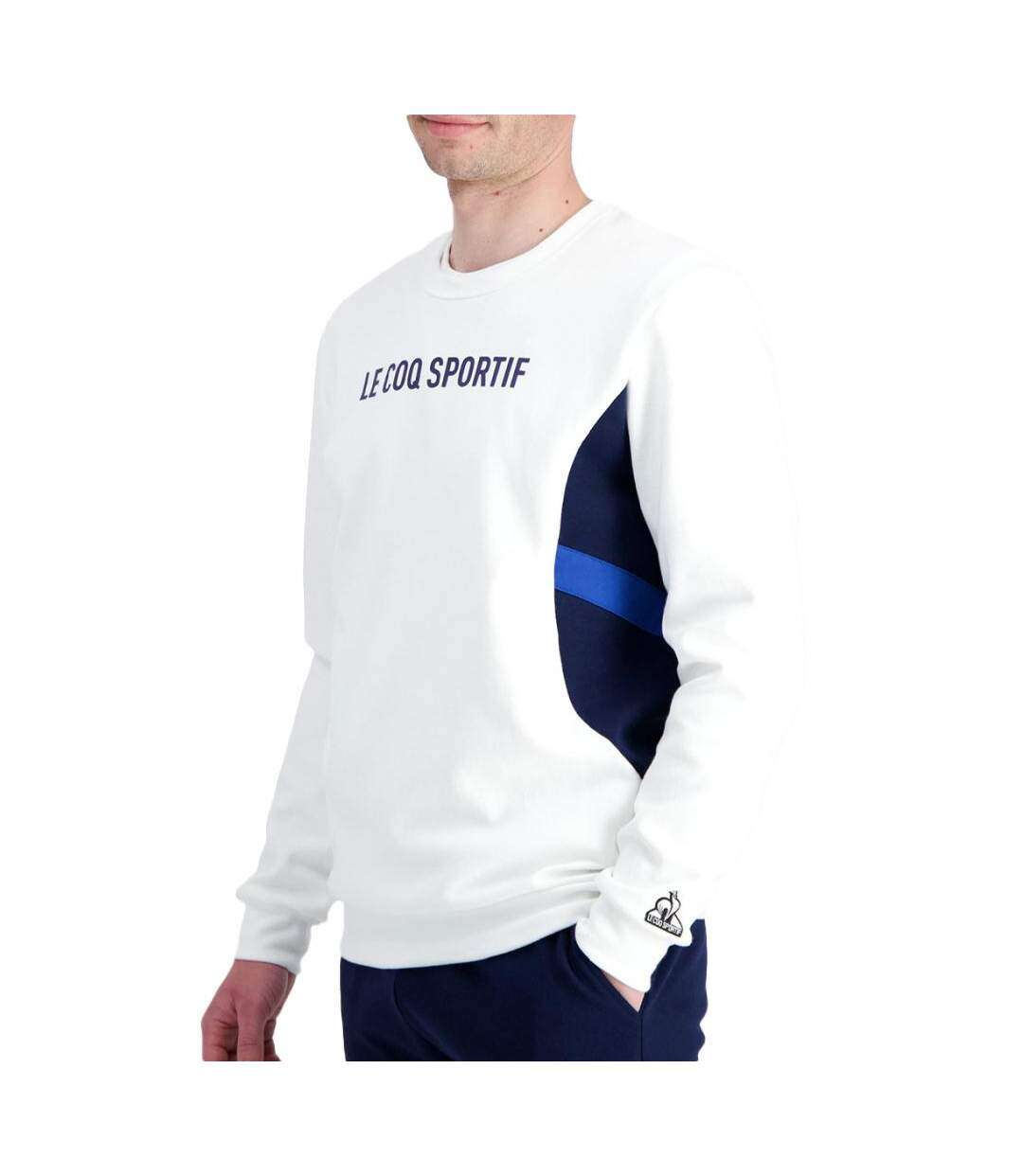 Sweat Blanc Homme Le Coq Sportif 2410214 - L-1