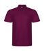 PRO RTX Mens Pro Polyester Polo Shirt (Burgundy)
