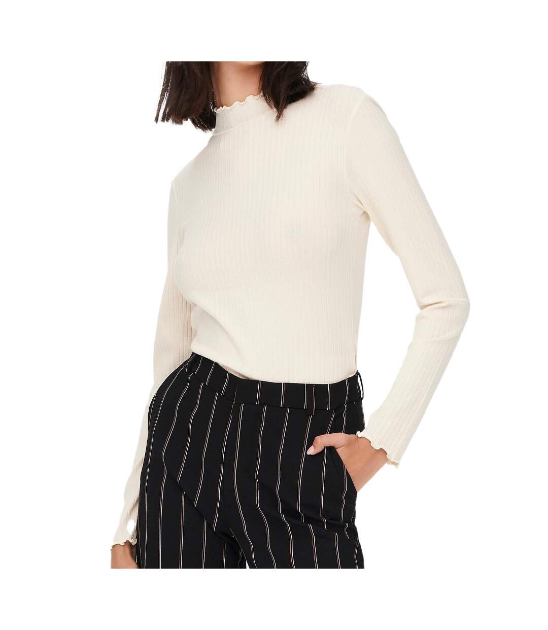 T-shirt Beige Femme JDY Fransiska-1
