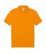 Mens polo shirt pure orange B&C