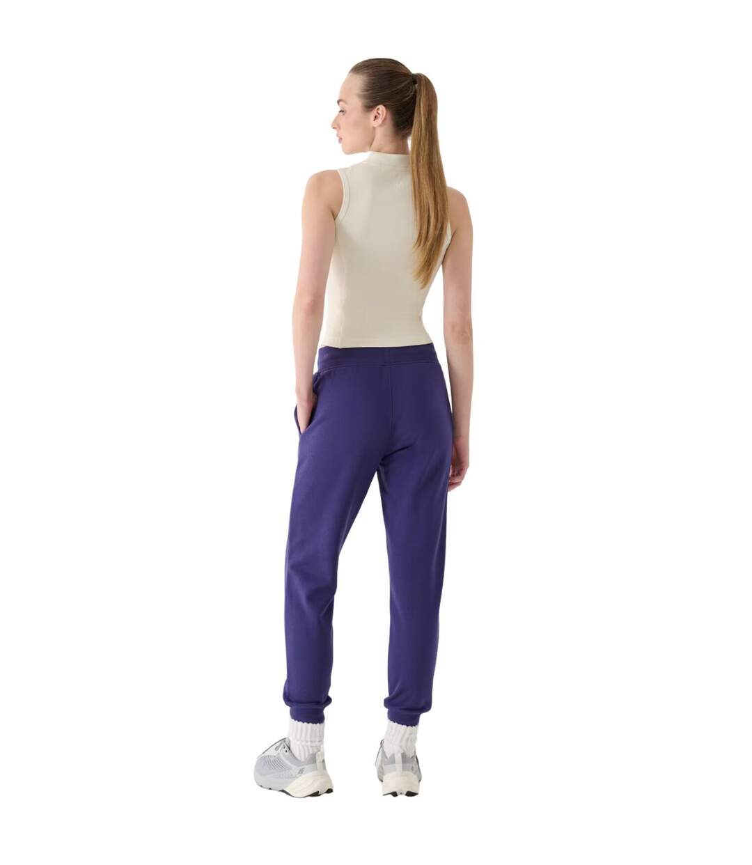 Pantalon De Jogging F0946 Femme Bleu Marine 4F-3