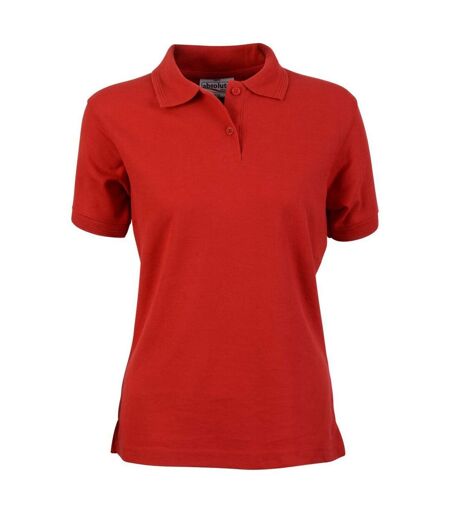 Polo Elegant Femme Rouge Absolute Apparel
