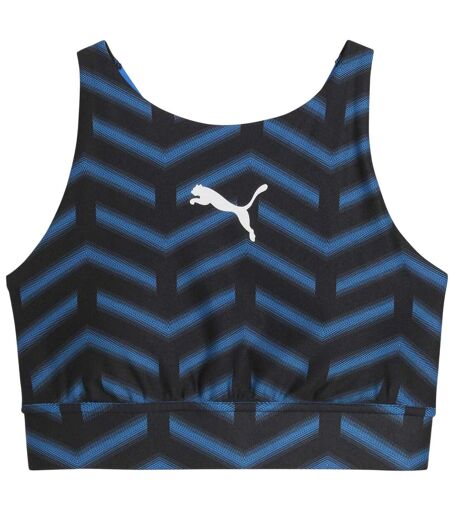 Womens/ladies Individualblaze Eversculpt Sports Bra Black Blue Puma