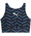 Womens/ladies Individualblaze Eversculpt Sports Bra Black Blue Puma-2