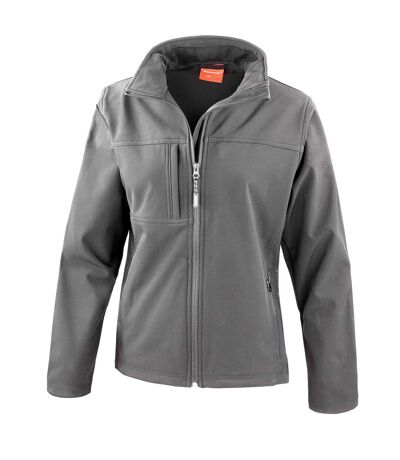 Womens/ladies classic soft shell jacket grey Result