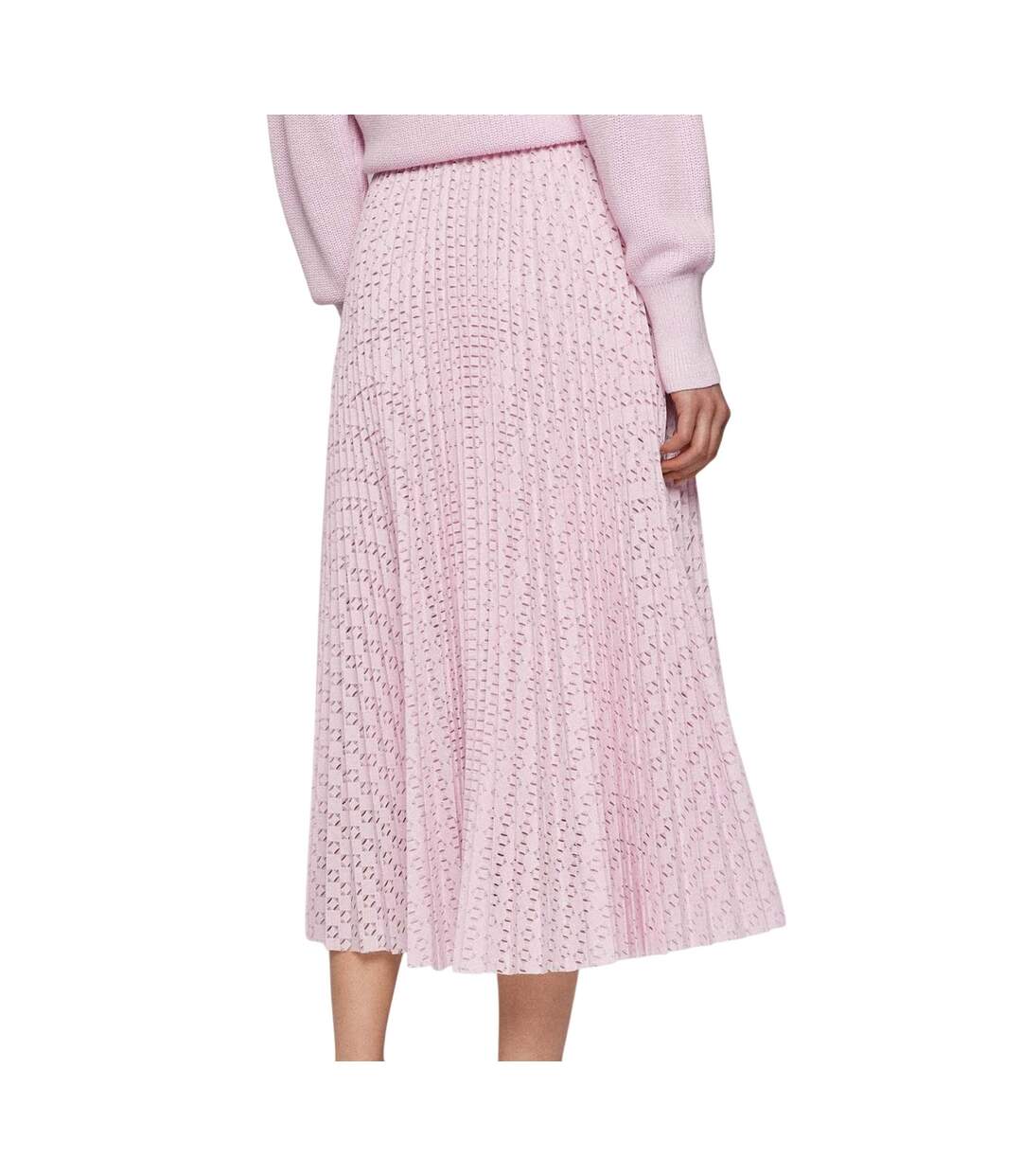Jupe Mi-longue Veplica Femme Rose Boss-1