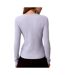 T-Shirt manches longues mauve femme calvin klein jeans label-2
