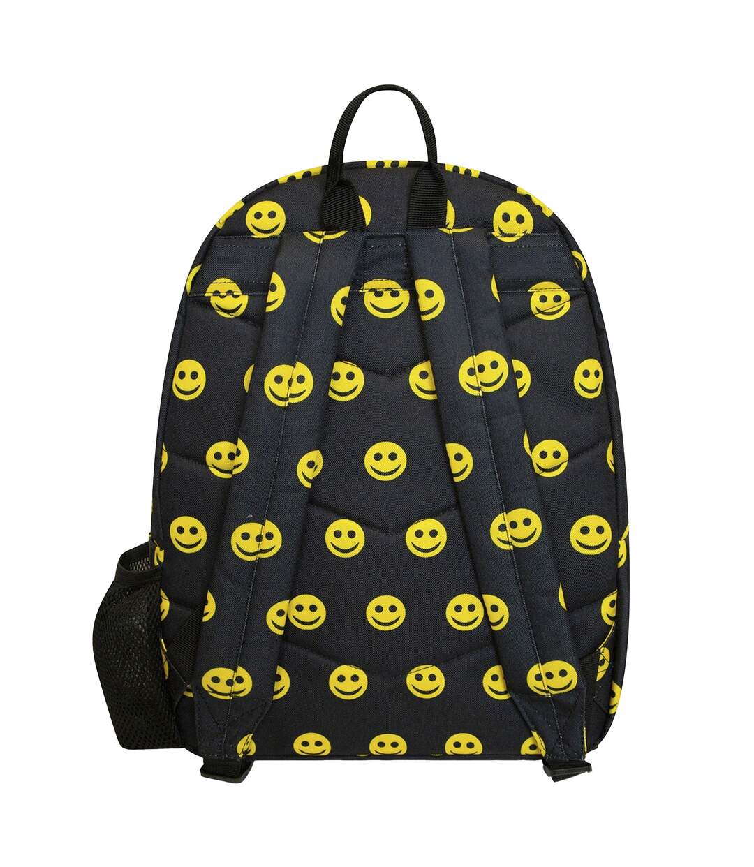 Hype - Sac à Dos Unisexe Noir Jaune Smile, Poche Laptop Rembourrée-2