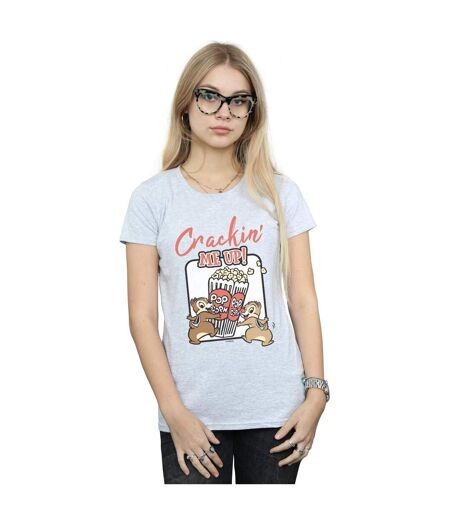 Disney T-shirt en coton Chip N Dale Crackin Me Up Femme/Ladies (Gris sportif) - UTBI32192