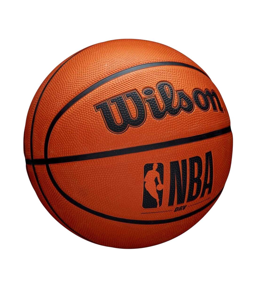 Nba Drv Logo Basketball 7 Brown White Wilson-3