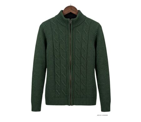 Cardigan zippé avec laine SAMY2