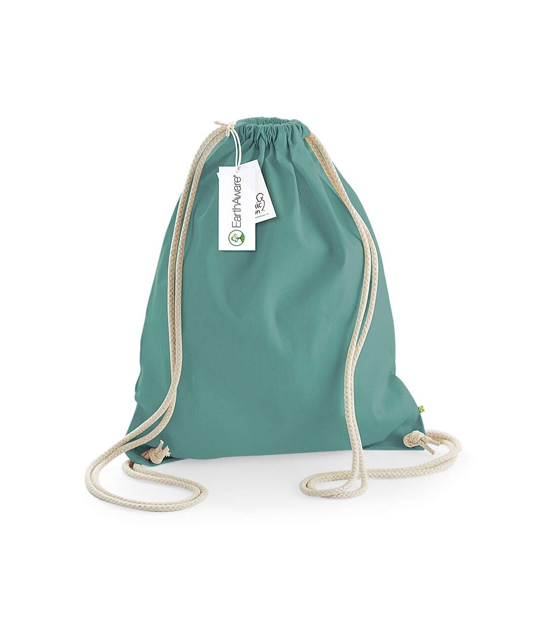 Westford Mill EarthAware Organic Gymsac (Sage Green) (One Size) - UTPC3229-1