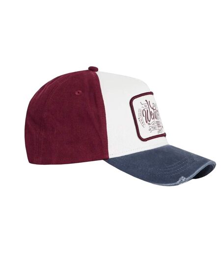 Haywood colour block baseball cap navy Weird Fish